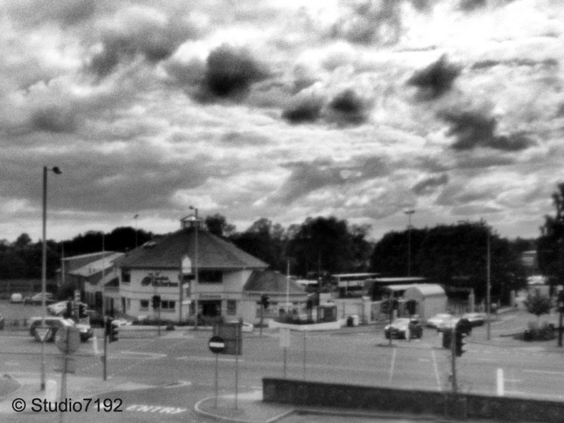 Enniskillen Bus Depot on a very cloudy day - Enniskillen Collection No.00013